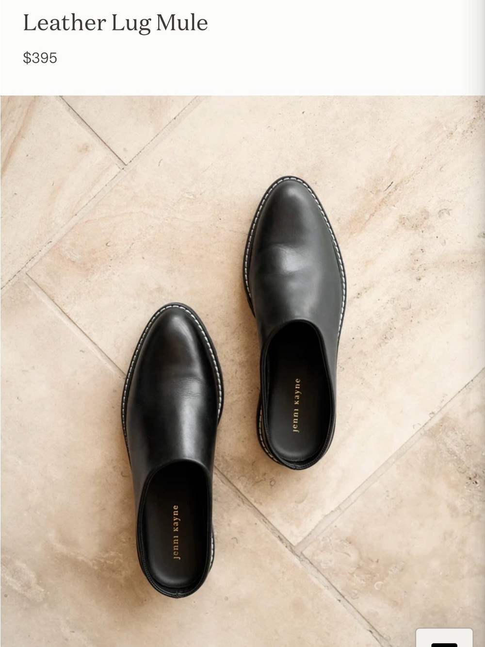 Jenni Kayne Leather Lug Mule
